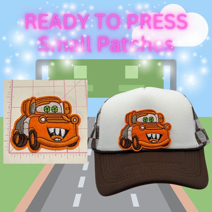 ✨ Ready-to-Press Small Vehicle Patches – Custom Embroidered Appliqués ✨