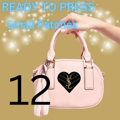 Heart Patches – Ready to Press | Small Patches