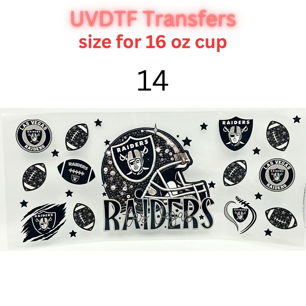 Sports Fan Inspired UV DTF Cup Wrap for 16 oz Glass Can | Football Fan Transfer Decal | Waterproof Permanent Cup Sticker | Multiple Styles