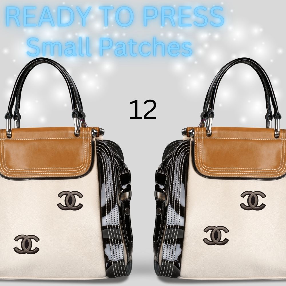 Designer-Inspired Sequin & Chenille Letter Patches – Ready to Press | Small Appliqués