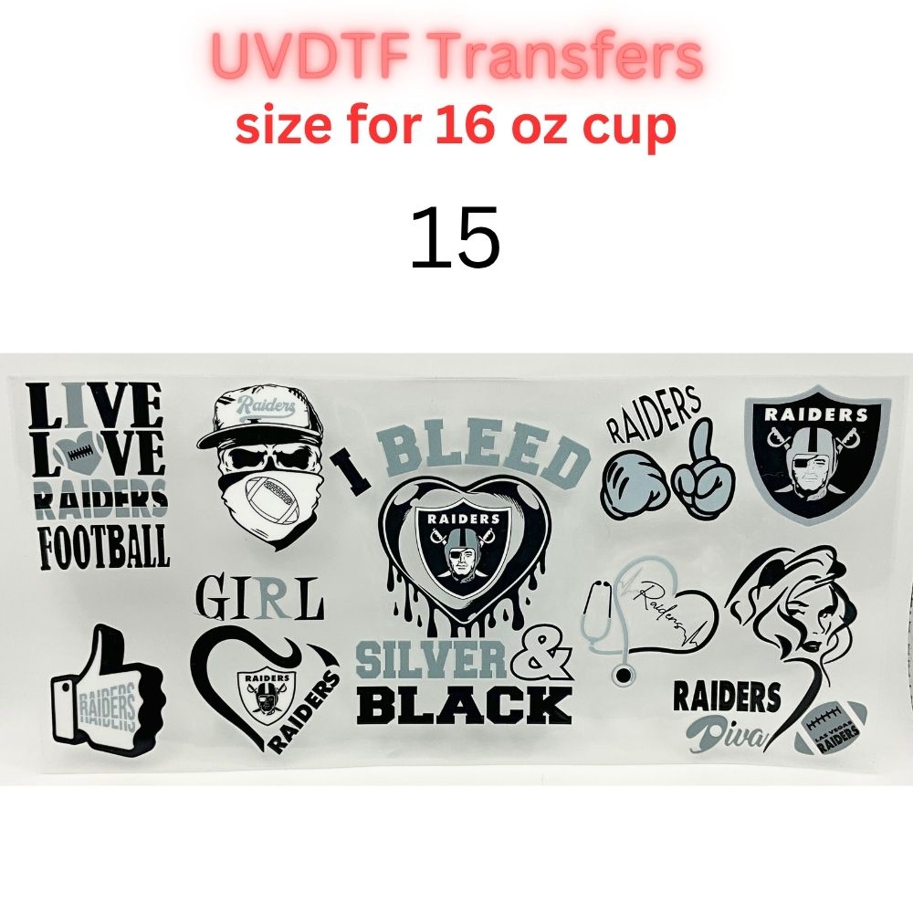 Sports Fan Inspired UV DTF Cup Wrap for 16 oz Glass Can | Football Fan Transfer Decal | Waterproof Permanent Cup Sticker | Multiple Styles