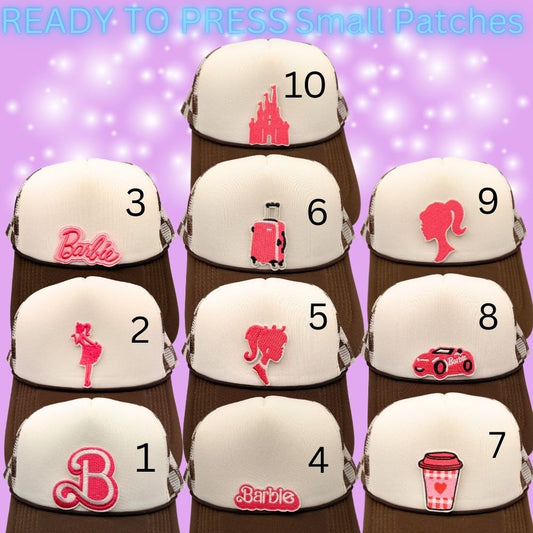 ✨ Ready to Press Small Icon Patches – Heat Transfer Embroidered Patches (10 Designs)