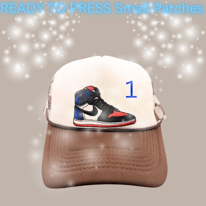 Sneaker-Inspired Ready-To-Press Embroidered Patches (6 Styles)