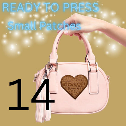 Heart Patches – Ready to Press | Small Patches