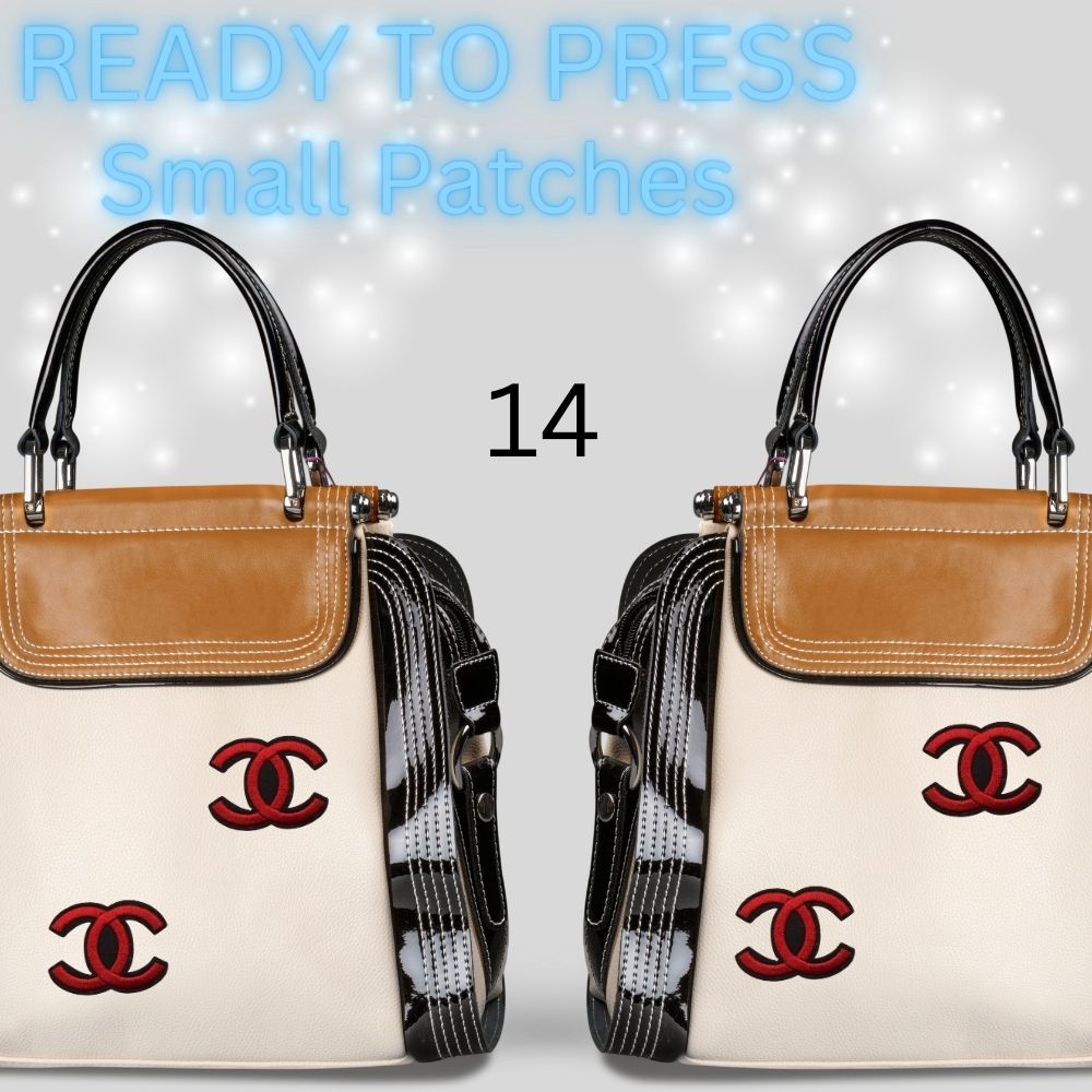 Designer-Inspired Sequin & Chenille Letter Patches – Ready to Press | Small Appliqués