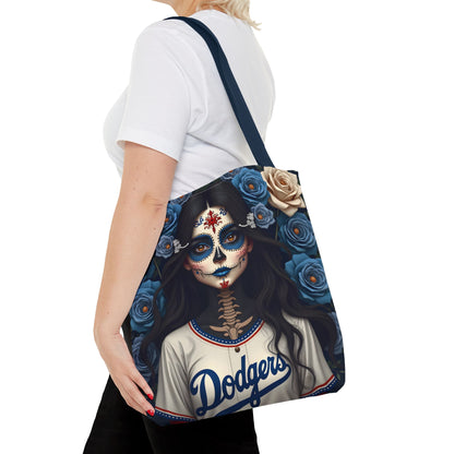 Sugar Skull Floral Tote Bag, Day of the Dead, Boho Style, Eco-Friendly Shopping, Casual Weekend Bag