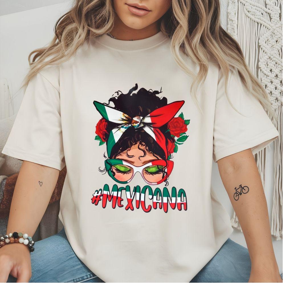 Mexicana Messy Bun Mama DTF Transfers – Ready to Press Heat Press Designs