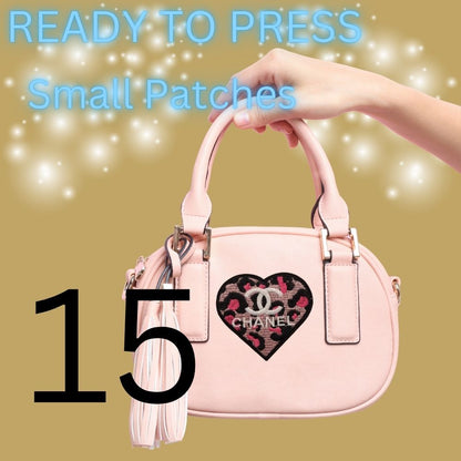Heart Patches – Ready to Press | Small Patches