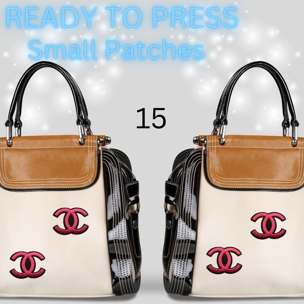 Designer-Inspired Sequin & Chenille Letter Patches – Ready to Press | Small Appliqués