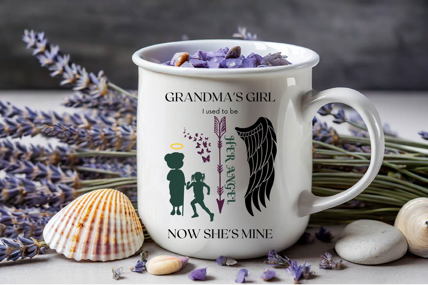 Grandma’s Girl Her Angel Now She’s Mine – Memorial Design for DIY Crafts & Keepsakes