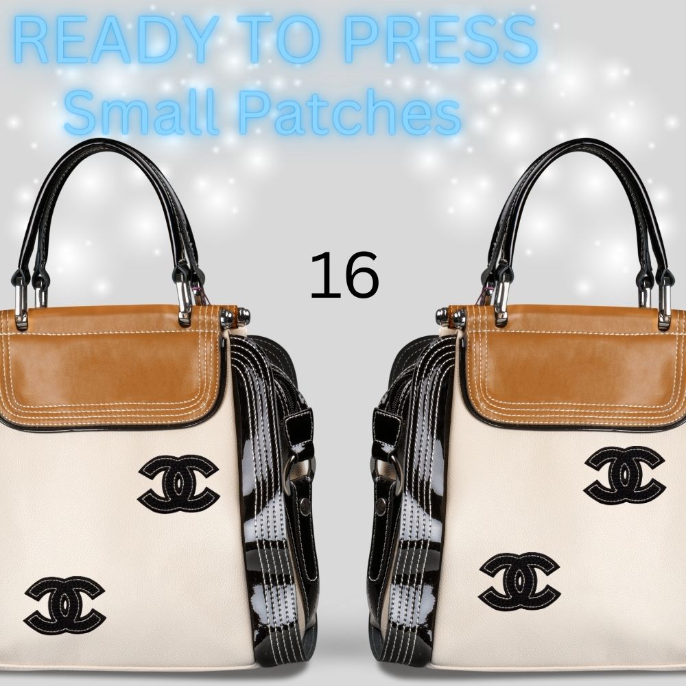Designer-Inspired Sequin & Chenille Letter Patches – Ready to Press | Small Appliqués