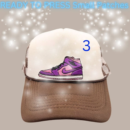 Sneaker-Inspired Ready-To-Press Embroidered Patches (6 Styles)