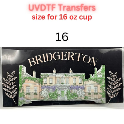 Regency Tea Party UVDTF Cup Wraps | Vintage Tea Aesthetic Transfers | Floral Tea Cup Designs | 16oz Glass Cup Wrap Decals