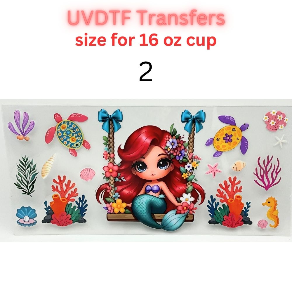 Whimsical Fairytale Girl UV DTF Cup Wrap | 16 oz Glass Can Transfer | Floral Princess-Inspired Designs | Choose 1–11