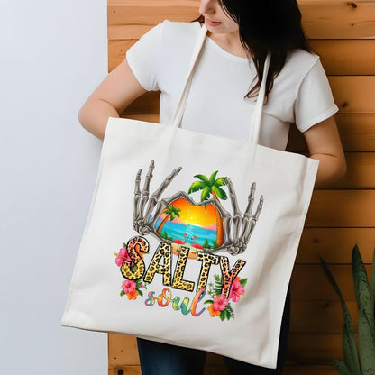 Summer Salty Soul DTF Transfer – Bright Beach Vibe Ready to Press Heat Press Design