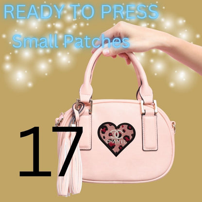 Heart Patches – Ready to Press | Small Patches