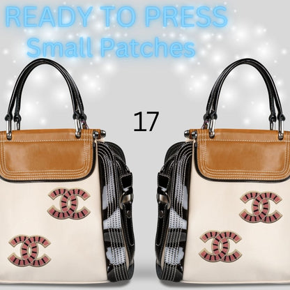 Designer-Inspired Sequin & Chenille Letter Patches – Ready to Press | Small Appliqués