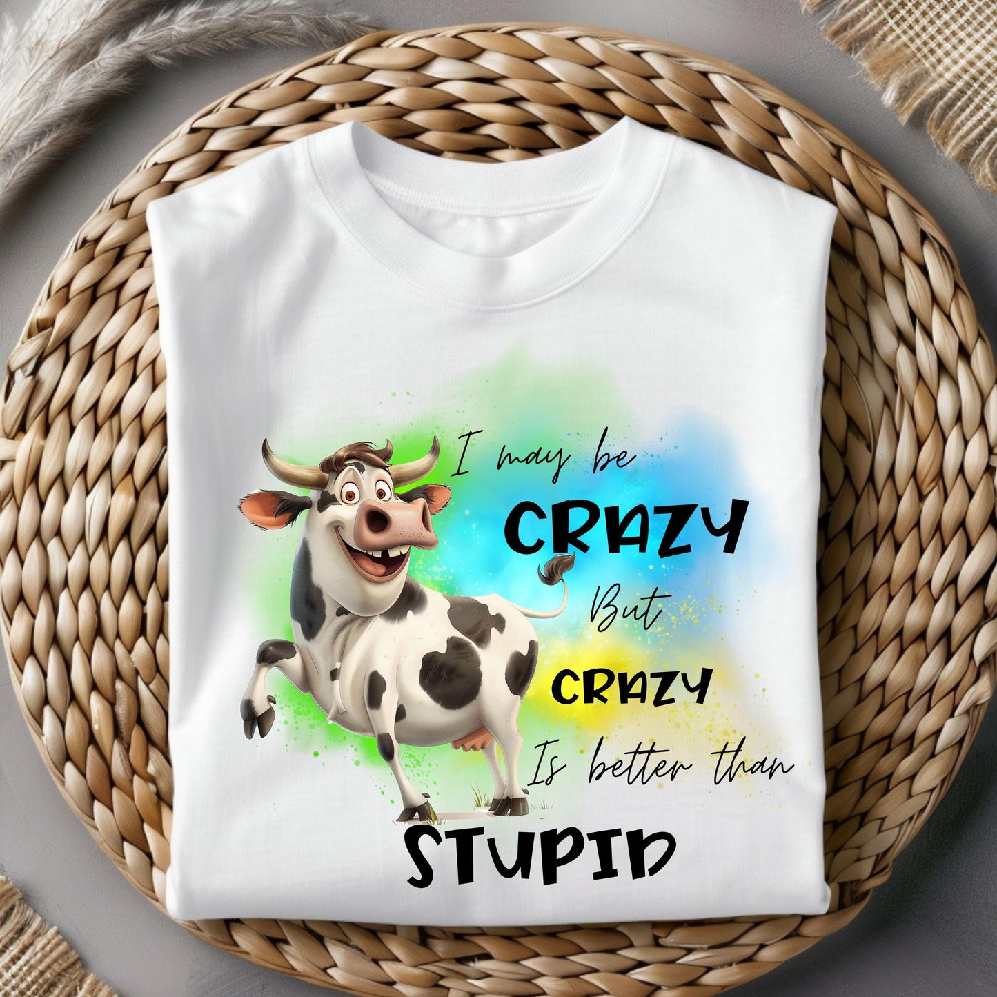 Funny Sarcastic Cow PNG & JPG – Sassy Cow Humor Sublimation Digital Download