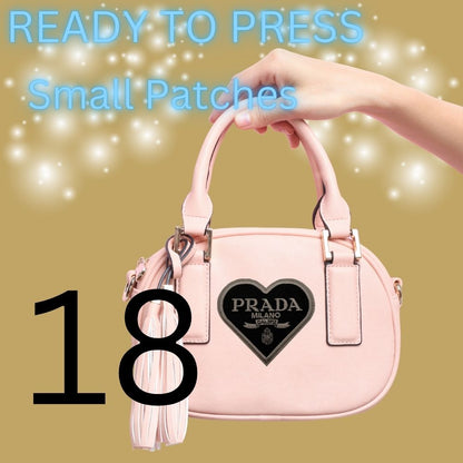 Heart Patches – Ready to Press | Small Patches