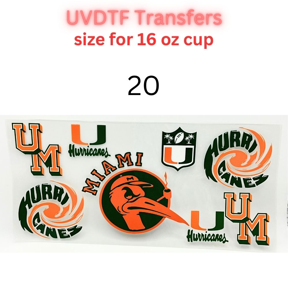 Sports Fan Inspired UV DTF Cup Wrap for 16 oz Glass Can | Football Fan Transfer Decal | Waterproof Permanent Cup Sticker | Multiple Styles
