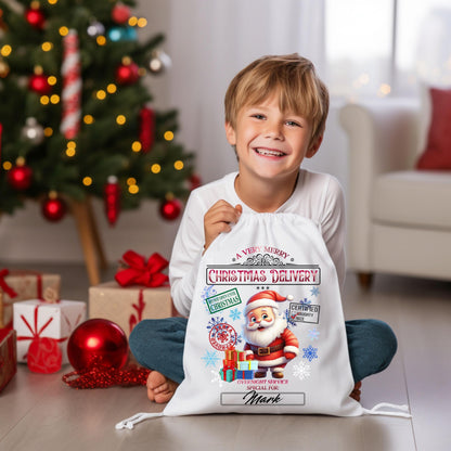 Santa Sack Sublimation Designs – Christmas Gift Bag PNG & JPG Files (20x27 in)