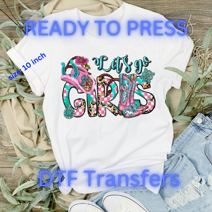 🤠 Country Western DTF Transfers – Ready to Press 10" Heat Press Designs | Cowgirl, Cowboy, Rodeo Shirts & Sweaters