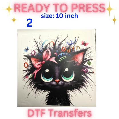 Trendy Ready-To-Press DTF Transfers | Cute Plush, Fantasy, Camping & Spooky Inspired Heat Transfers | 10 Inch