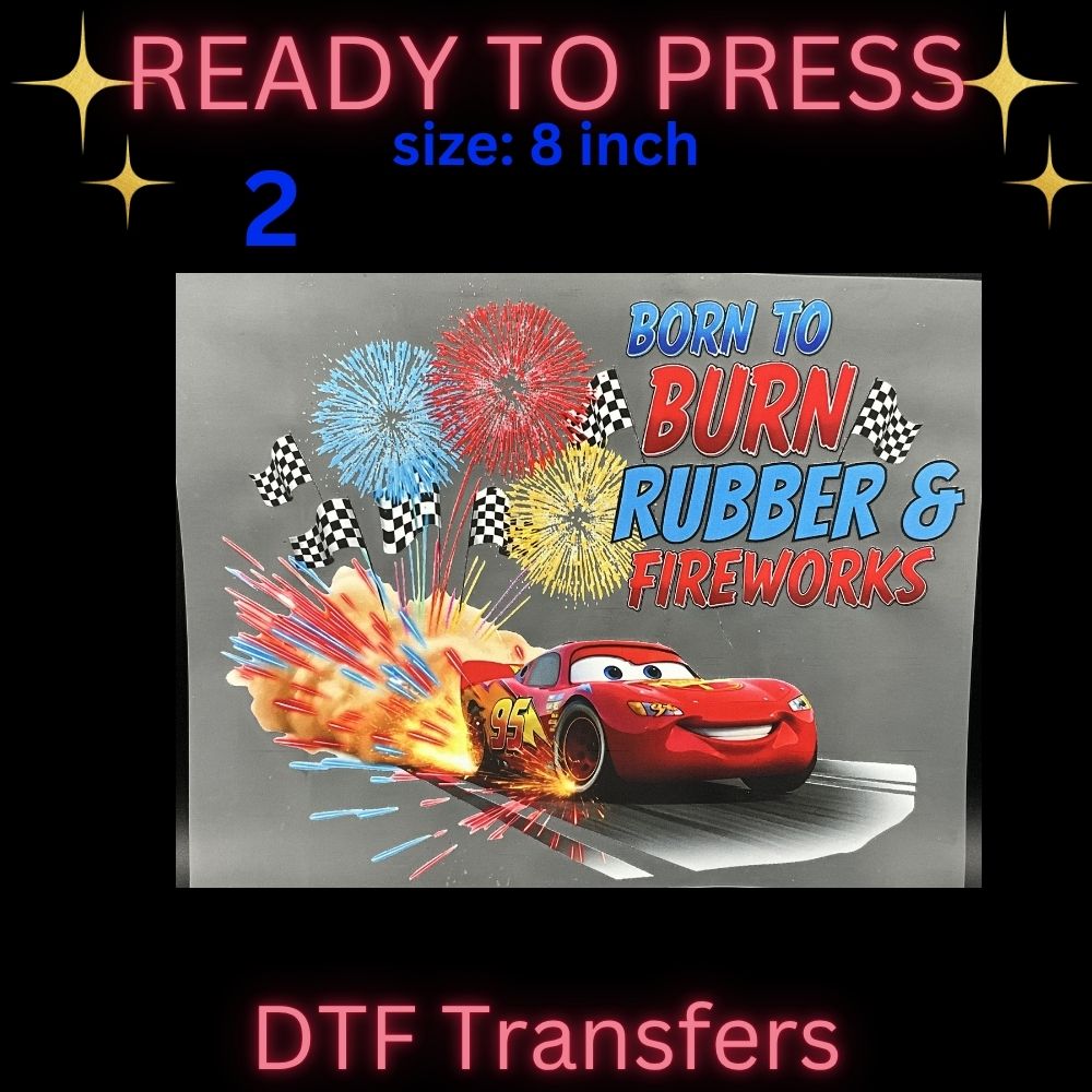 Cute Cartoon & Gamer Inspired DTF Transfers | Kids Character Style Heat Transfers | Ready To Press 8 Inch