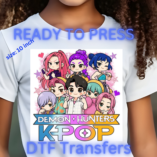 Galaxy Pop Trio DTF Transfer – 10 Inch | Ready to Press Heat Transfer for Shirts, Totes, and Sweaters