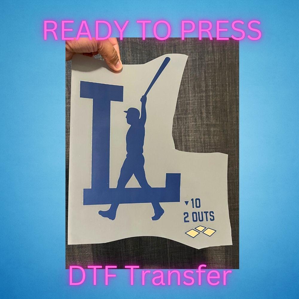 Blue The Walk Baseball DTF Transfers – Ready to Press Heat Press Designs