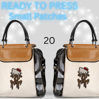 Designer-Inspired Sequin & Chenille Letter Patches – Ready to Press | Small Appliqués