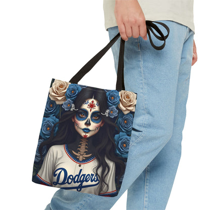 Sugar Skull Floral Tote Bag, Day of the Dead, Boho Style, Eco-Friendly Shopping, Casual Weekend Bag