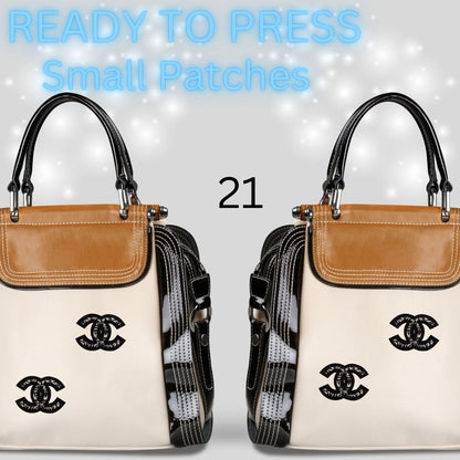 Designer-Inspired Sequin & Chenille Letter Patches – Ready to Press | Small Appliqués