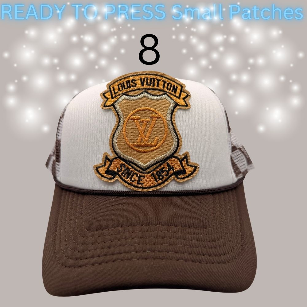 Designer-Inspired Small Chenille Patches – Ready to Press | Fashion Appliqué Collection (1–20)