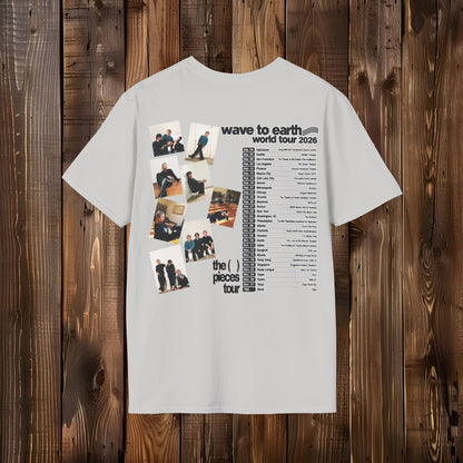 Wave to Earth World Tour 2026 T-Shirt — Band Tour Tee with Tour Dates & Photo Collage