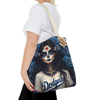 Sugar Skull Floral Tote Bag, Day of the Dead, Boho Style, Eco-Friendly Shopping, Casual Weekend Bag