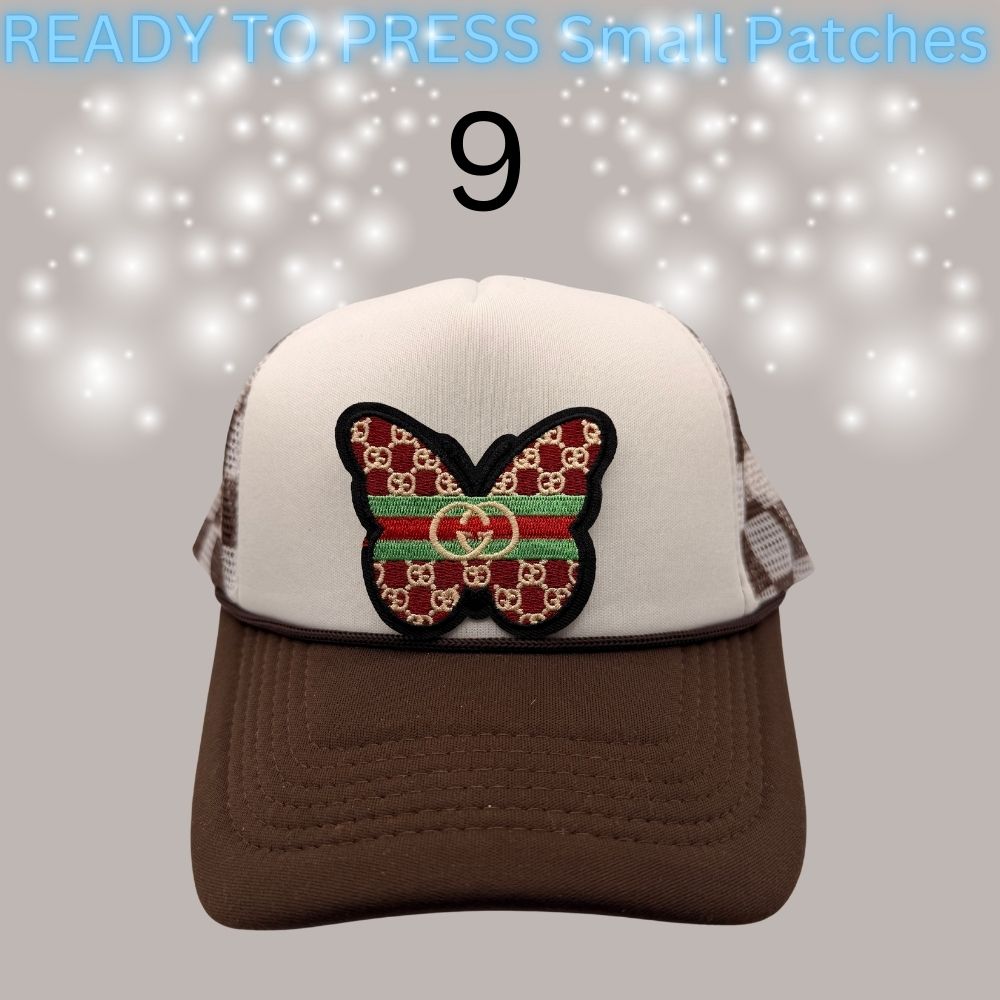 Designer-Inspired Small Chenille Patches – Ready to Press | Fashion Appliqué Collection (1–20)