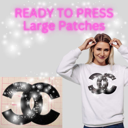 Sequin Chenille Letter Patches – Ready to Press | Large Statement Appliqués