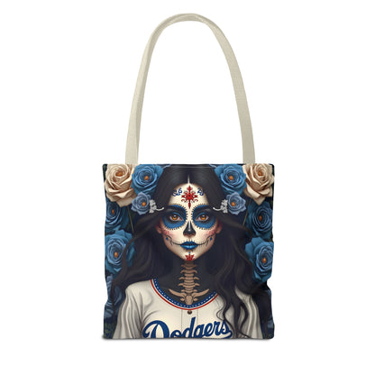 Sugar Skull Floral Tote Bag, Day of the Dead, Boho Style, Eco-Friendly Shopping, Casual Weekend Bag