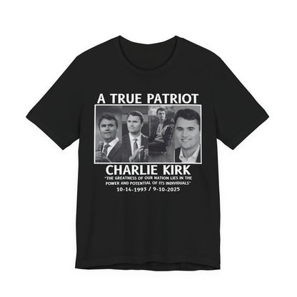 Patriotic Tribute Tee, Celebratory Shirt, Memorial Gift, Social Statement Tee, Casual Everyday Wear
