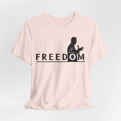 Freedom Statement Tee, Unisex T-Shirt, Casual Wear, Inspirational Gift, Comfort Tee for All Occasions, Motivational Apparel, Perfect [...]