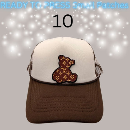 Designer-Inspired Small Chenille Patches – Ready to Press | Fashion Appliqué Collection (1–20)