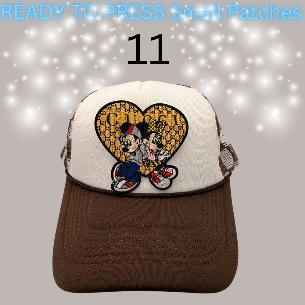 Designer-Inspired Small Chenille Patches – Ready to Press | Fashion Appliqué Collection (1–20)