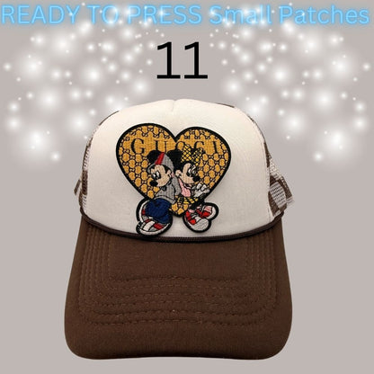 Designer-Inspired Small Chenille Patches – Ready to Press | Fashion Appliqué Collection (1–20)