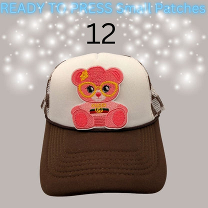 Designer-Inspired Small Chenille Patches – Ready to Press | Fashion Appliqué Collection (1–20)