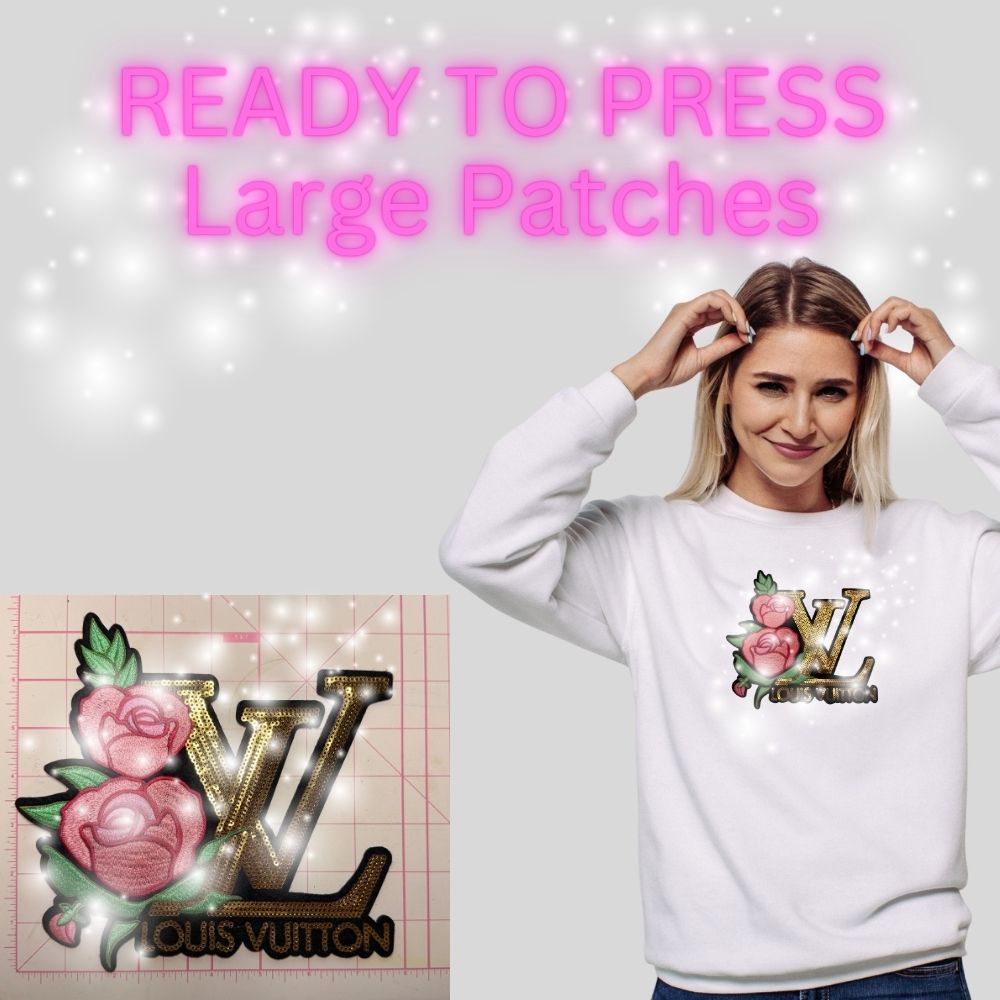 Sequin Chenille Letter Patches – Ready to Press | Large Statement Appliqués