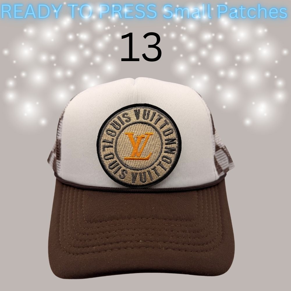 Designer-Inspired Small Chenille Patches – Ready to Press | Fashion Appliqué Collection (1–20)