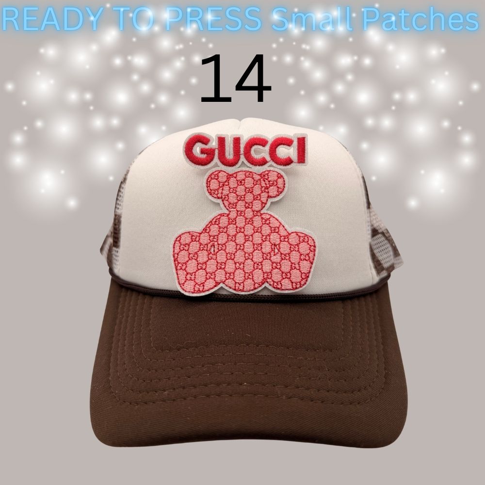 Designer-Inspired Small Chenille Patches – Ready to Press | Fashion Appliqué Collection (1–20)