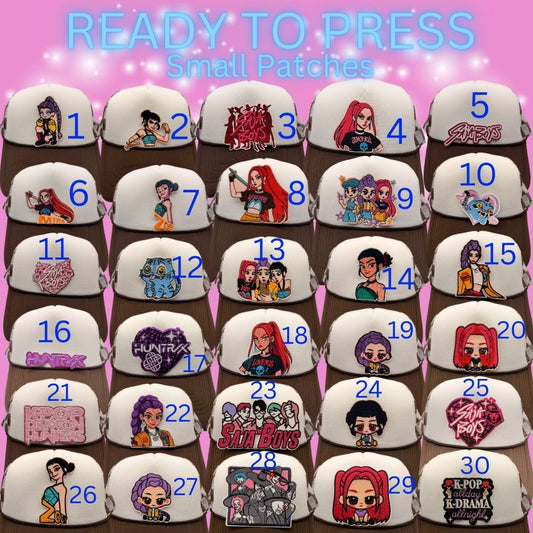 Character-Inspired Chenille Patches – Ready to Press | Small Appliqué Patches