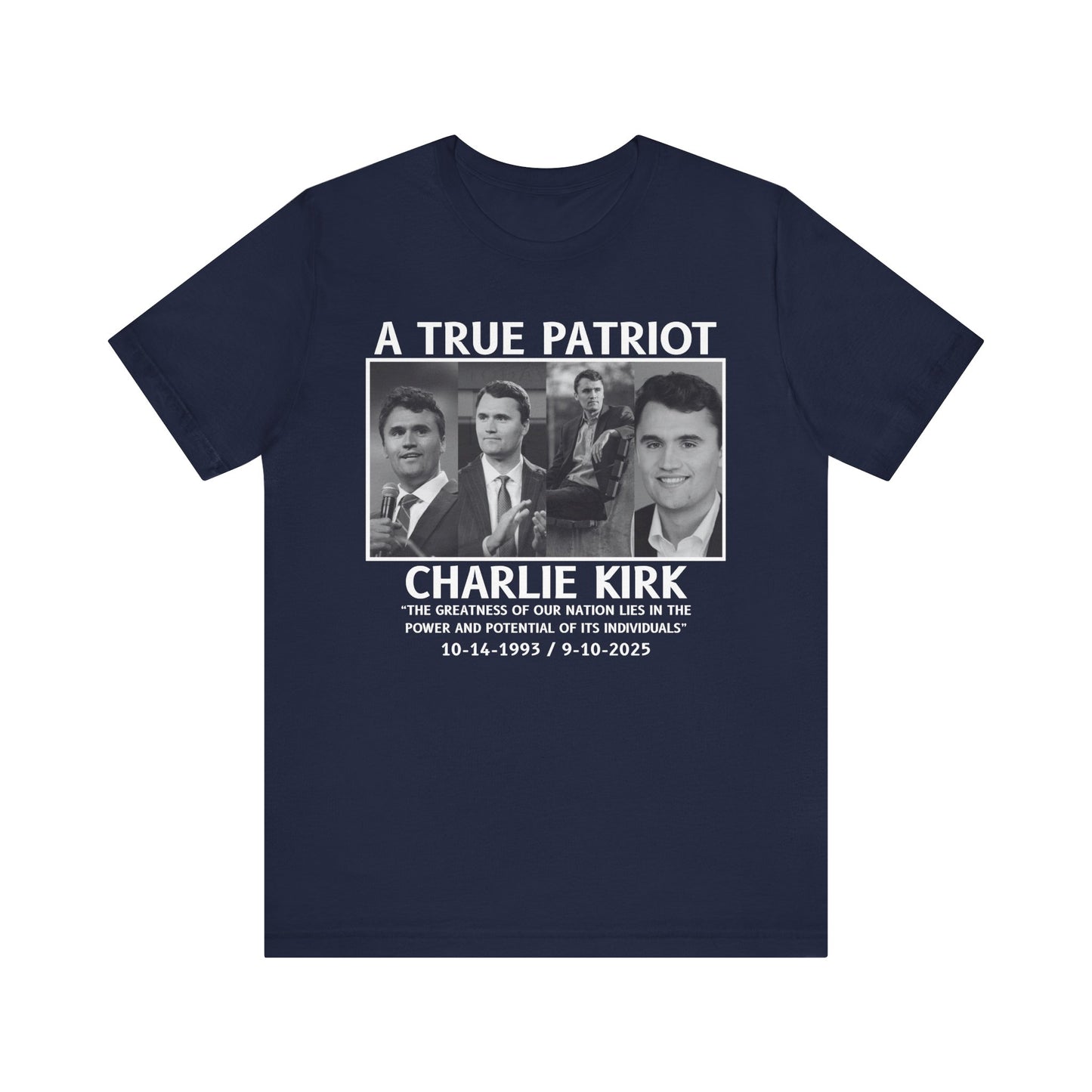 Patriotic Tribute Tee, Celebratory Shirt, Memorial Gift, Social Statement Tee, Casual Everyday Wear
